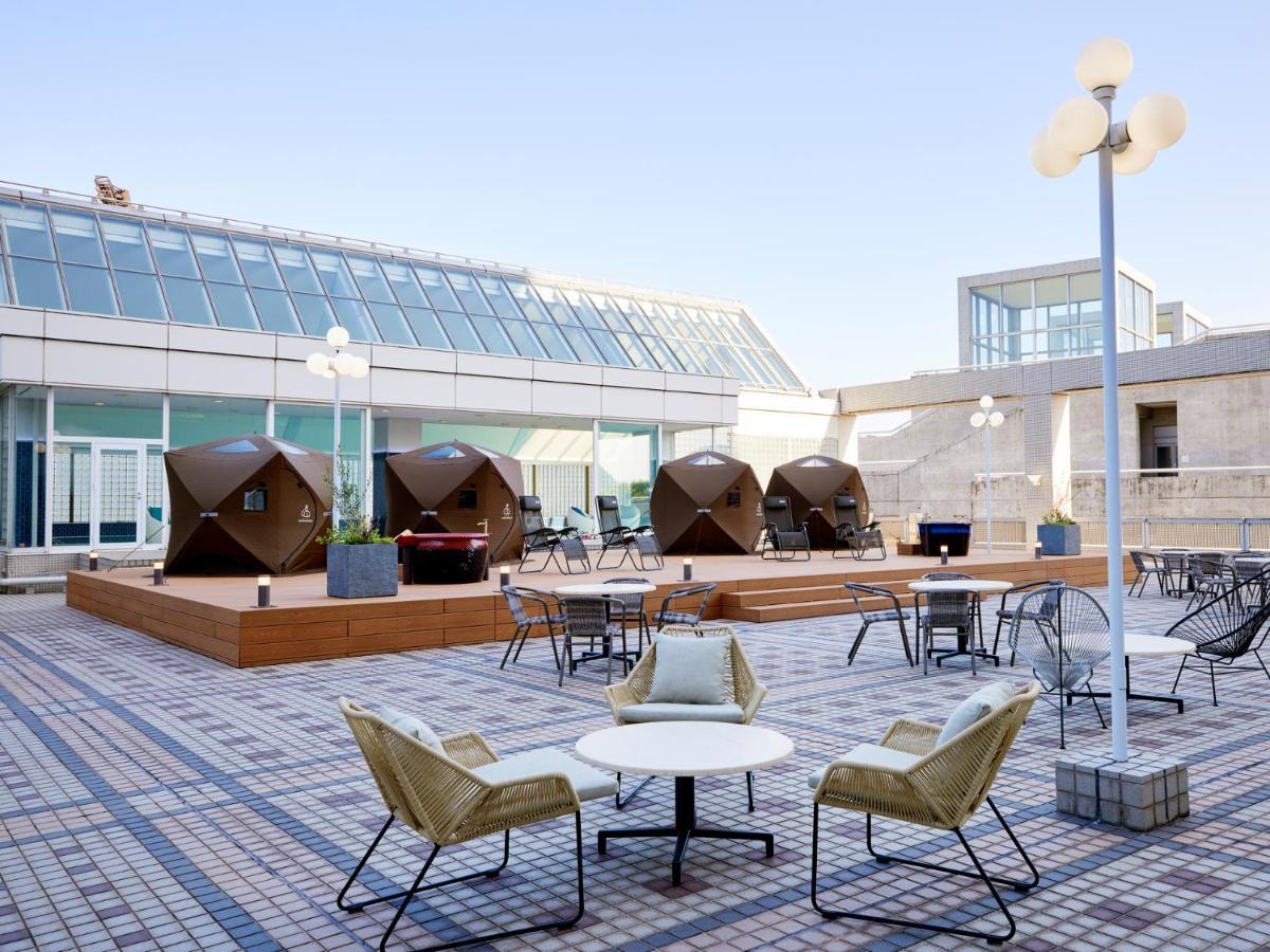 미야코 호텔 기후 나가라가와 외부 사진 The rooftop lounge